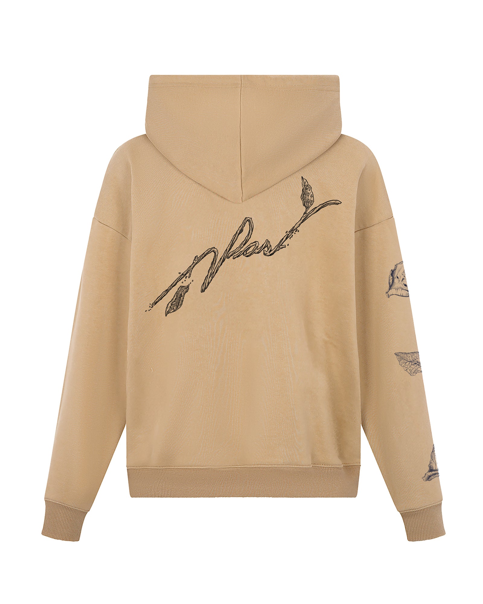 Johnson Tsang Falling Rose Petals Hoodie (Camel)