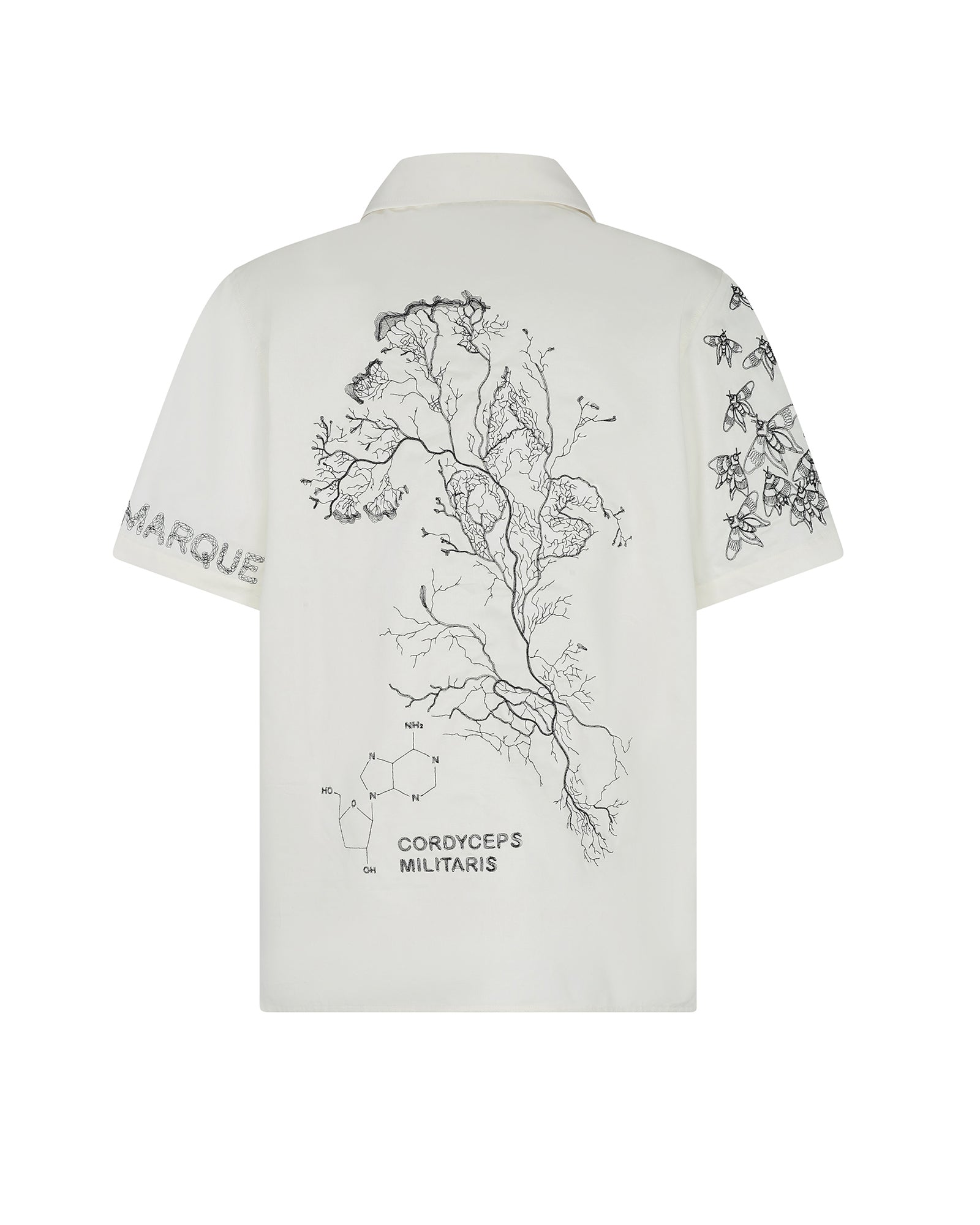 Cordyceps Embroidered Short Sleeve Shirt