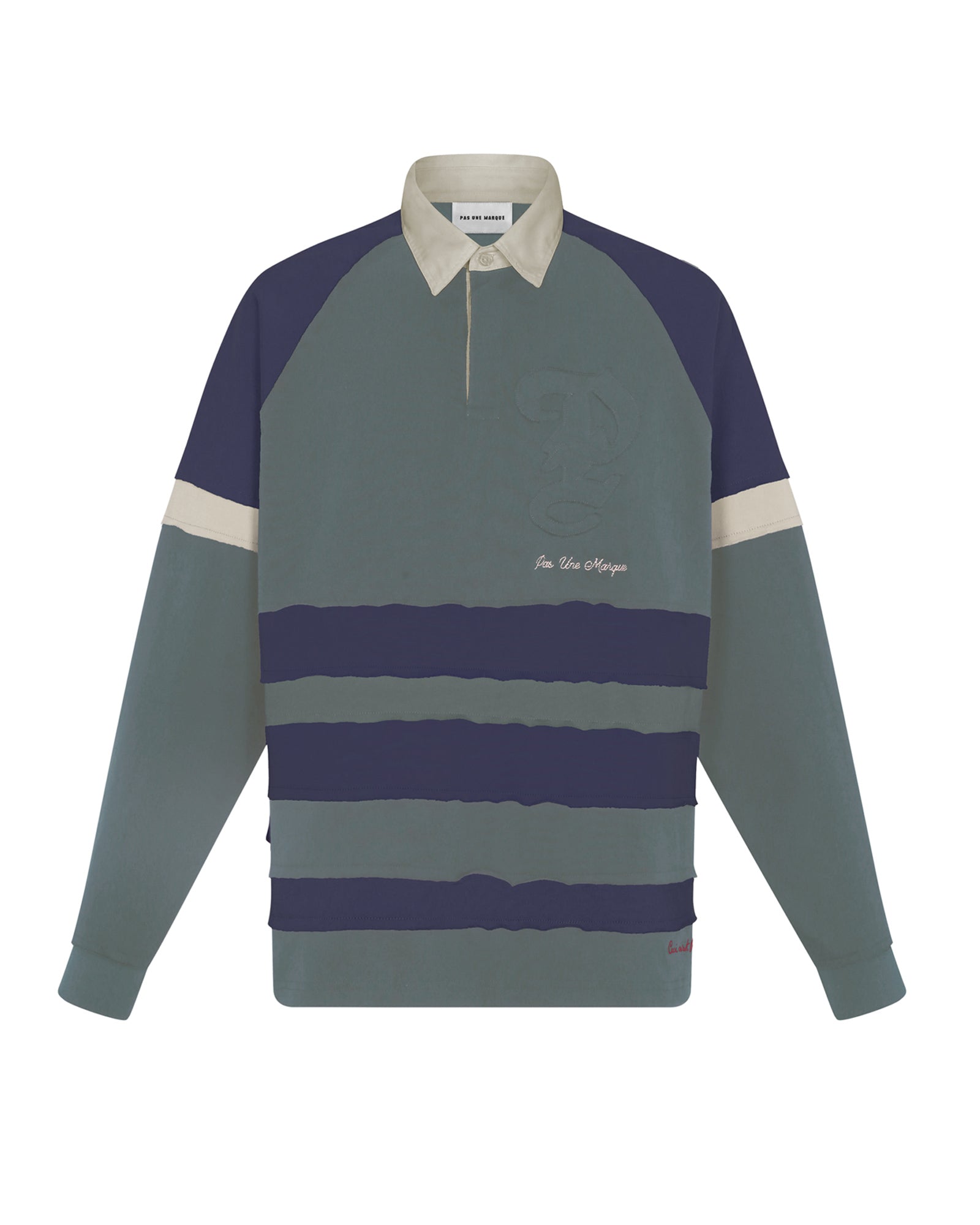 Rugby Shirt (Green/Grey/Beige)