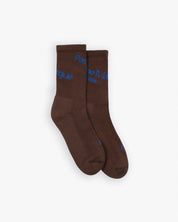 Asymmetric Socks (Brown / Blue)