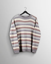 Knitted Sweatshirt Shades of Grey (Multi)