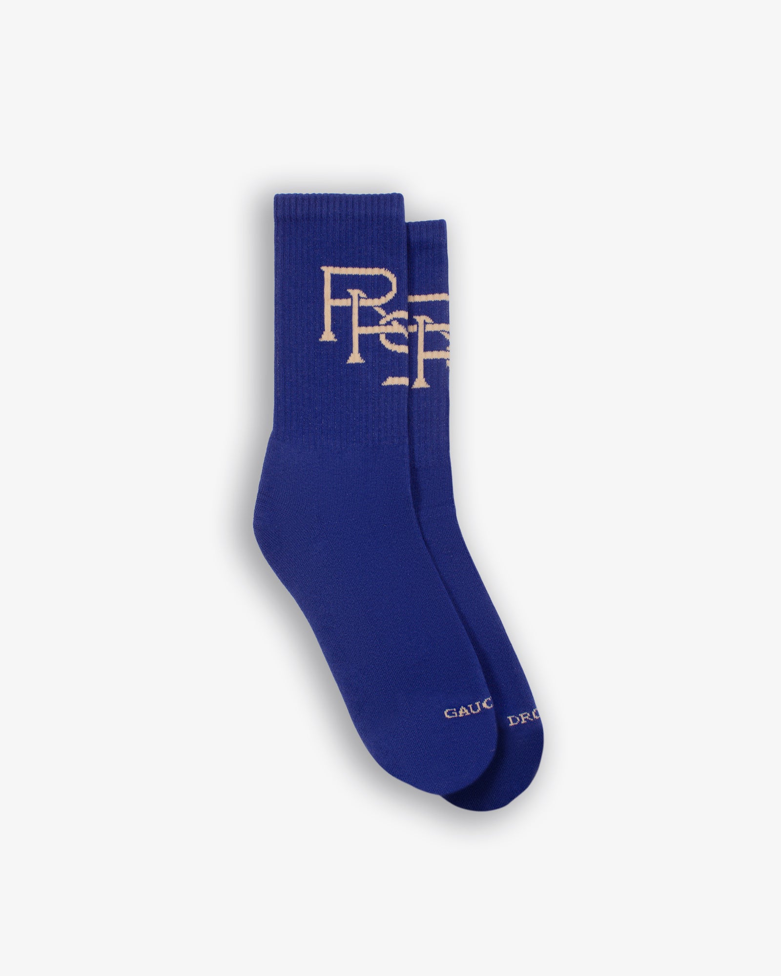 Diagonal Monogram Socks (Purple / Beige)