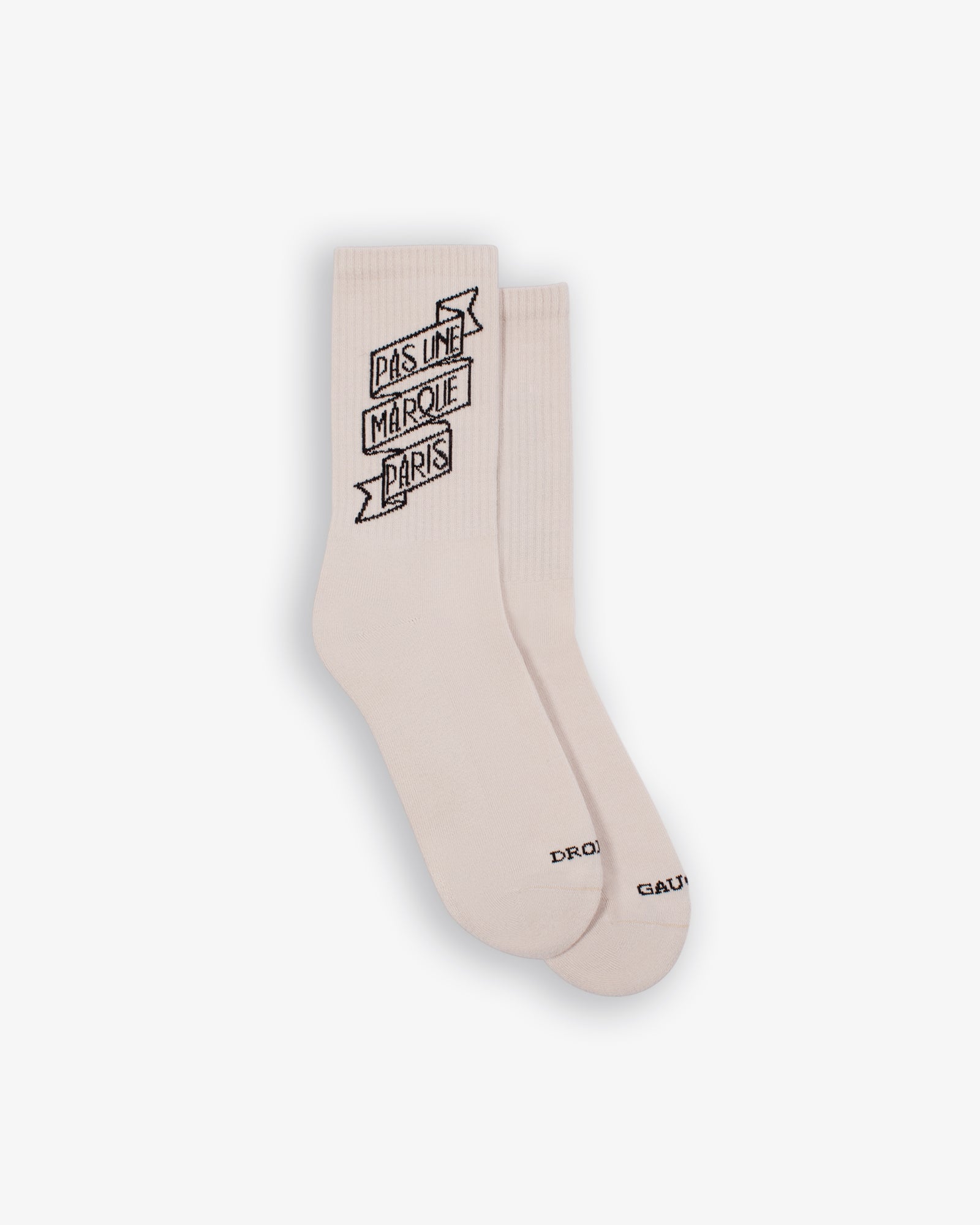 Banner Logo Socks (Beige / Black)