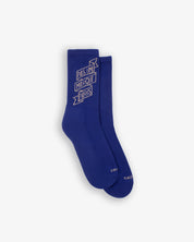 Banner Logo Socks (Purple / Beige)