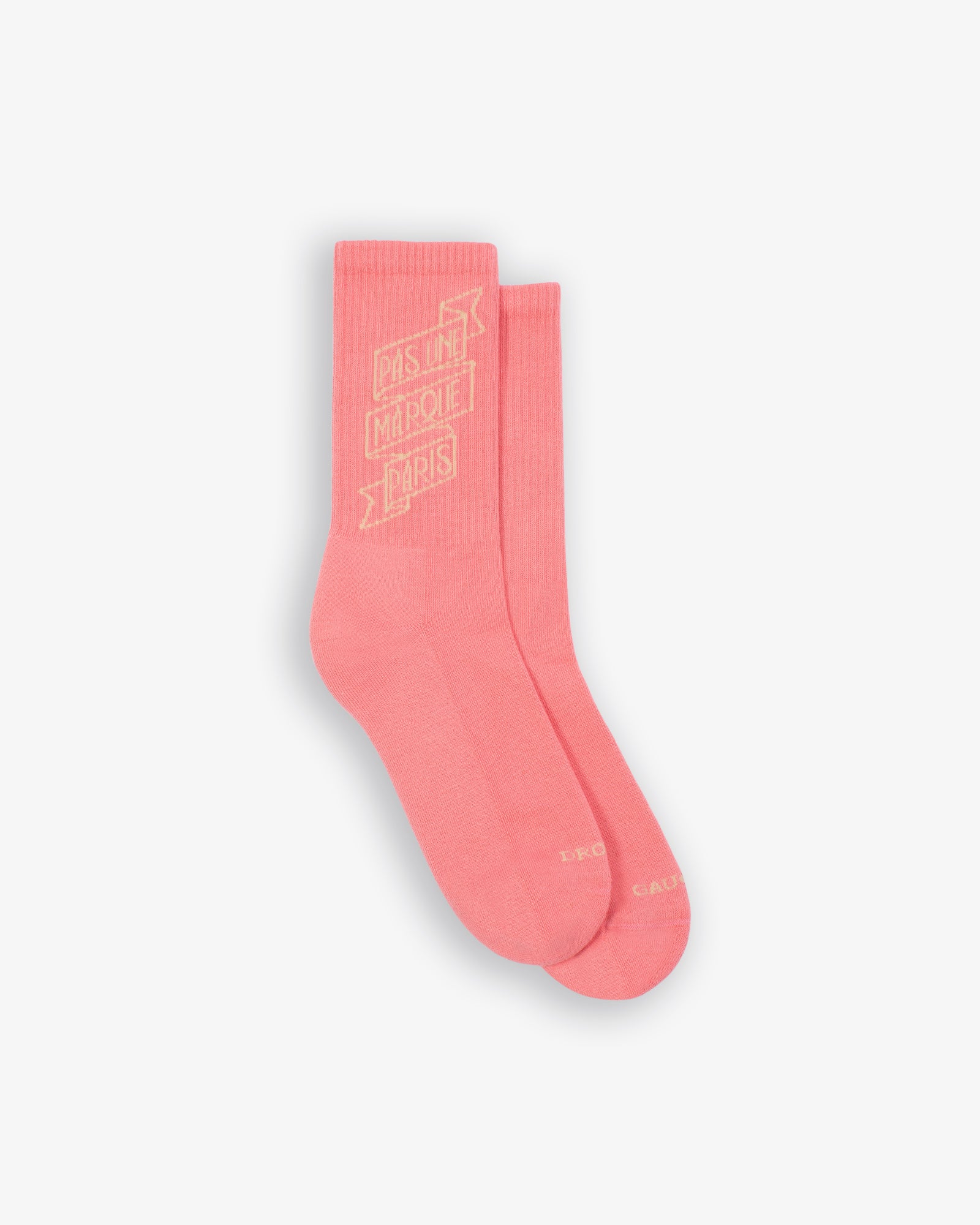 Banner Logo Socks (Pink / Beige)